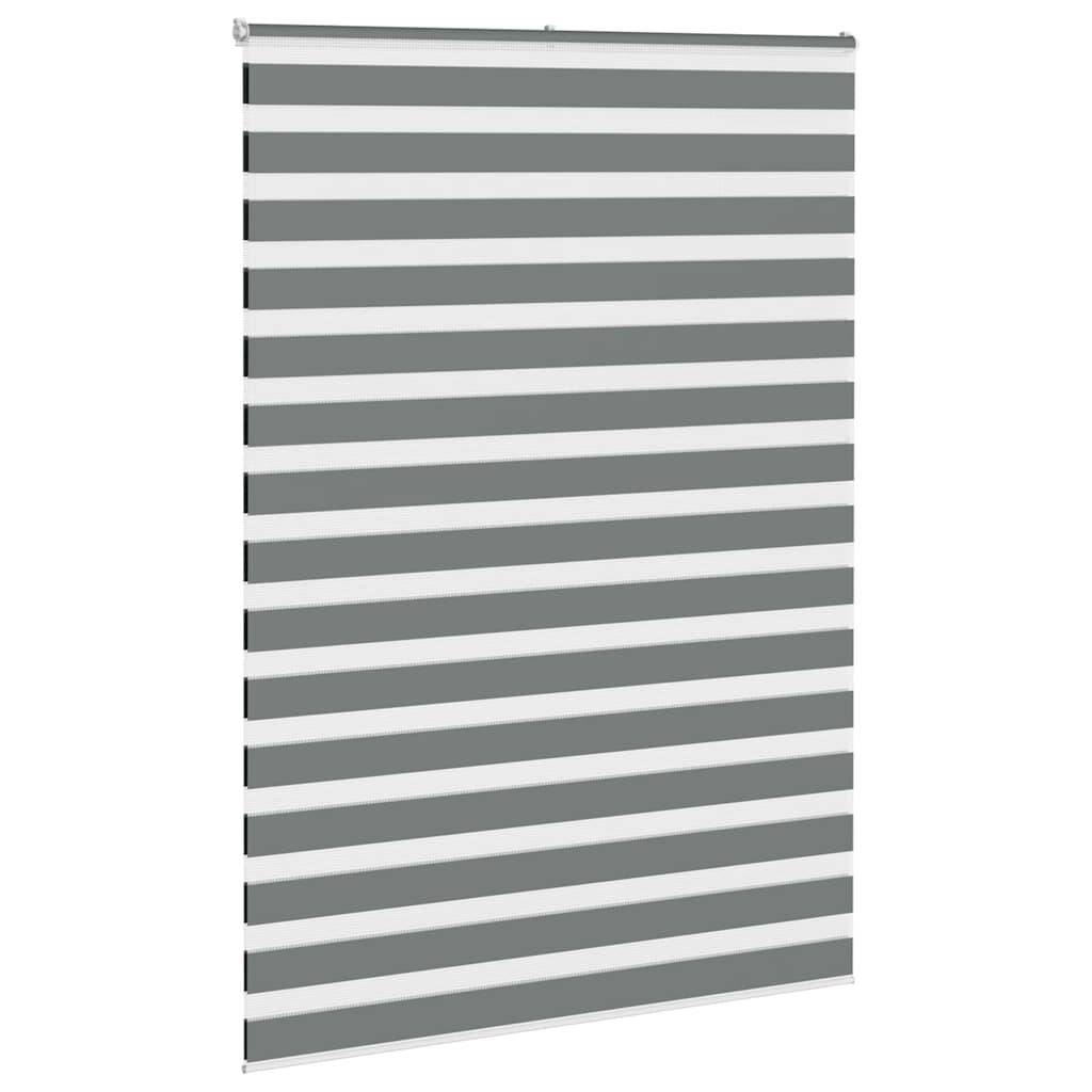 vidaXL Zebrarollo Dunkelgrau 165x230 cm Stoffbreite 160,9 cm Polyester