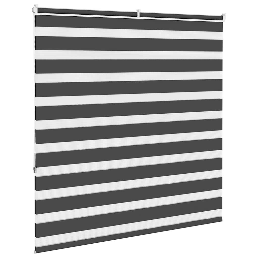 vidaXL Zebrarollo Schwarz 145x150 cm Stoffbreite 140,9 cm Polyester