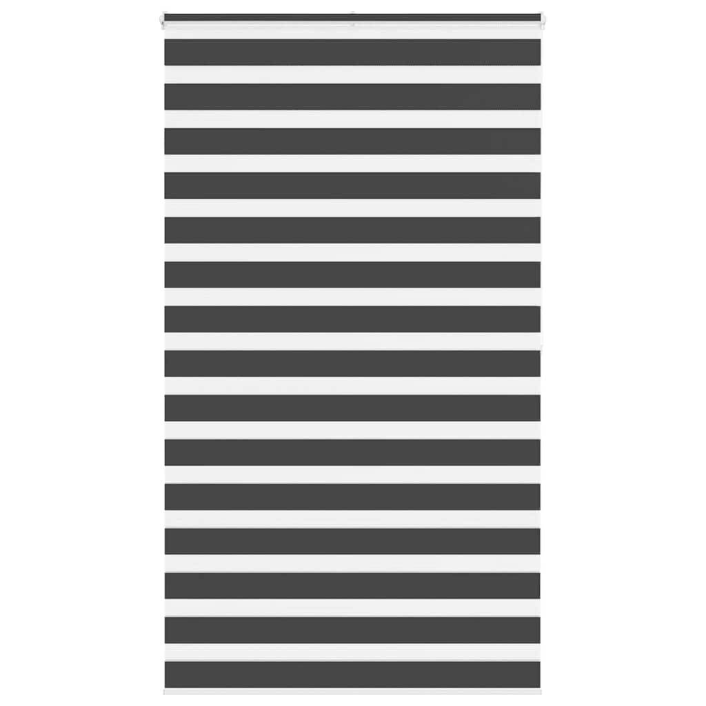 vidaXL Zebrarollo Schwarz 120x200 cm Stoffbreite 115,9 cm Polyester