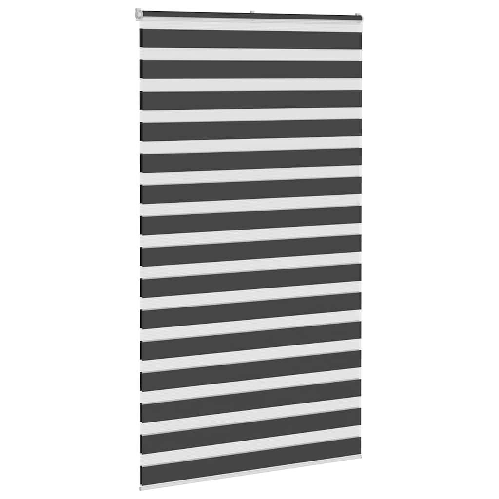 vidaXL Zebrarollo Schwarz 120x200 cm Stoffbreite 115,9 cm Polyester