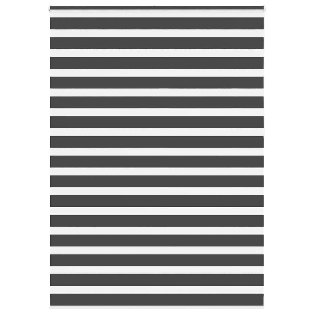 vidaXL Zebrarollo Schwarz 160x230 cm Stoffbreite 155,9 cm Polyester