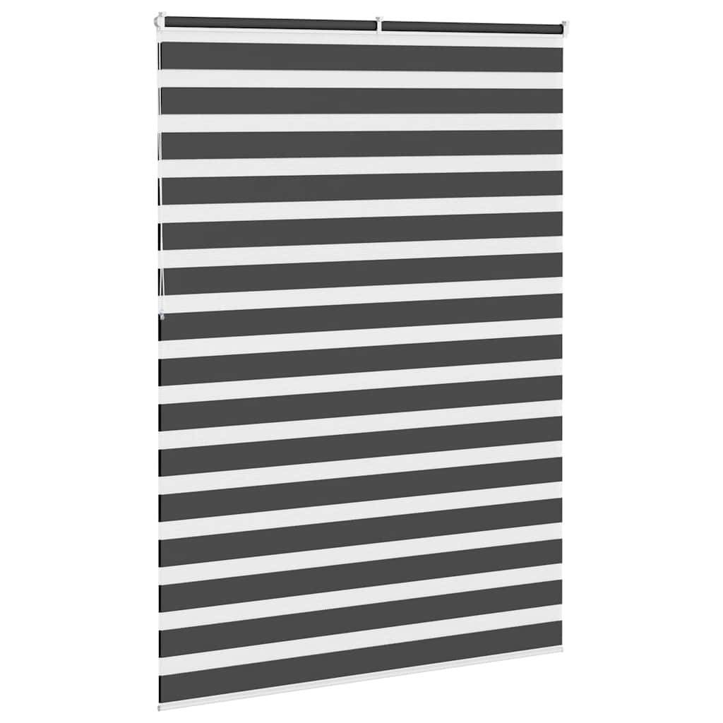 vidaXL Zebrarollo Schwarz 160x230 cm Stoffbreite 155,9 cm Polyester