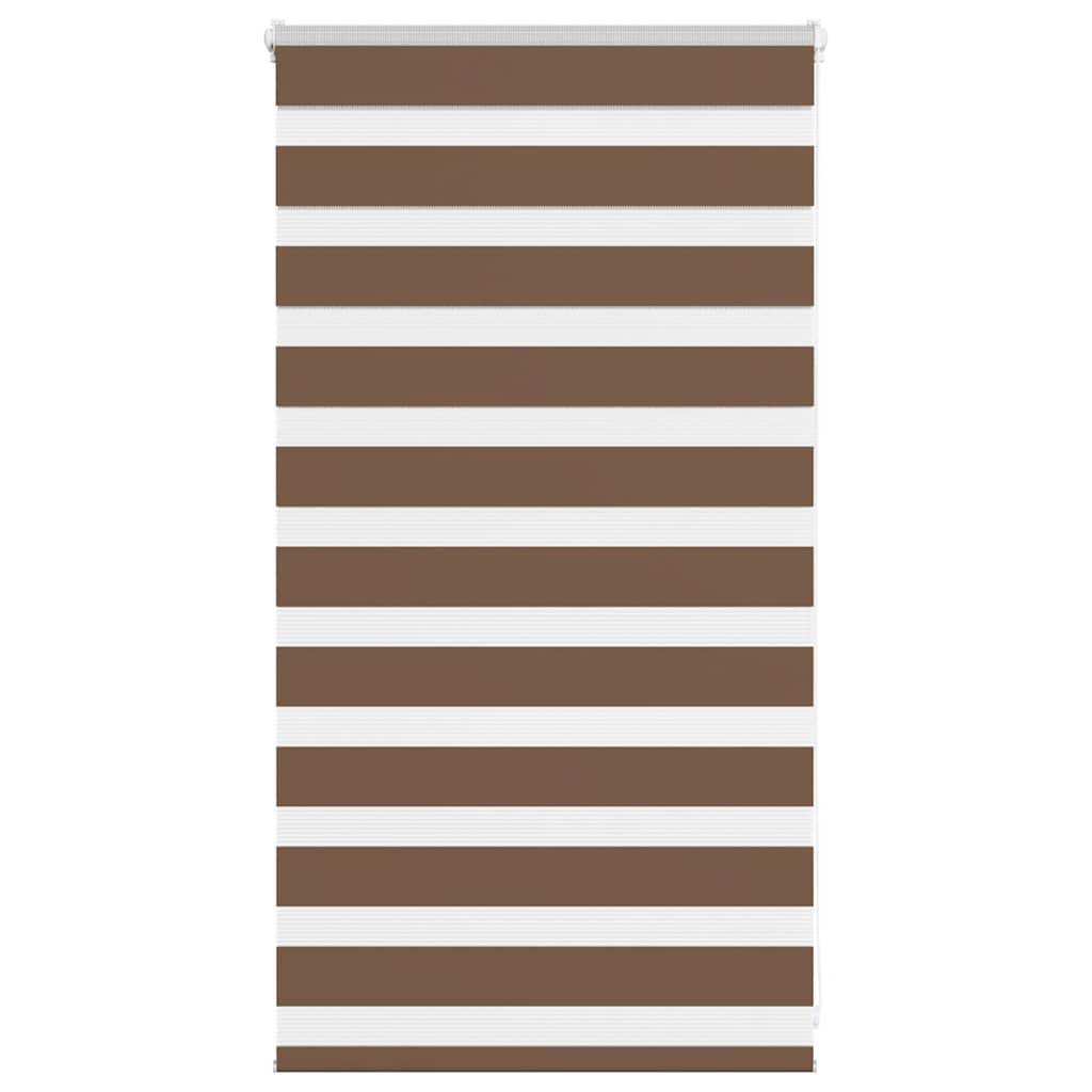 vidaXL Zebrarollo Braun 75x100 cm Stoffbreite 70,9 cm Polyester