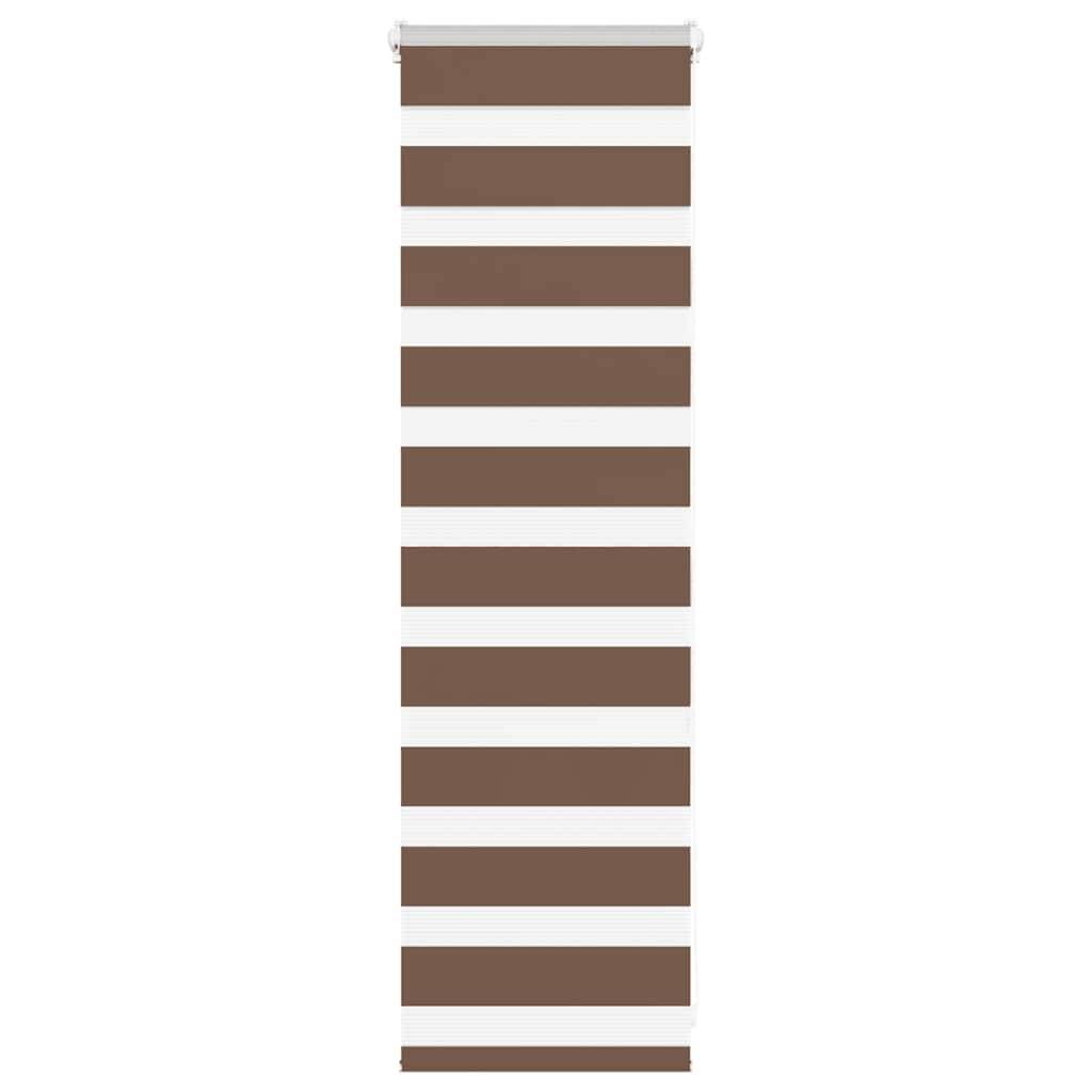 vidaXL Zebrarollo Braun 45x100 cm Stoffbreite 40,9 cm Polyester