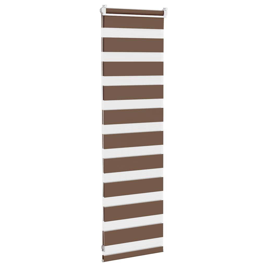 vidaXL Zebrarollo Braun 50x100 cm Stoffbreite 45,9 cm Polyester