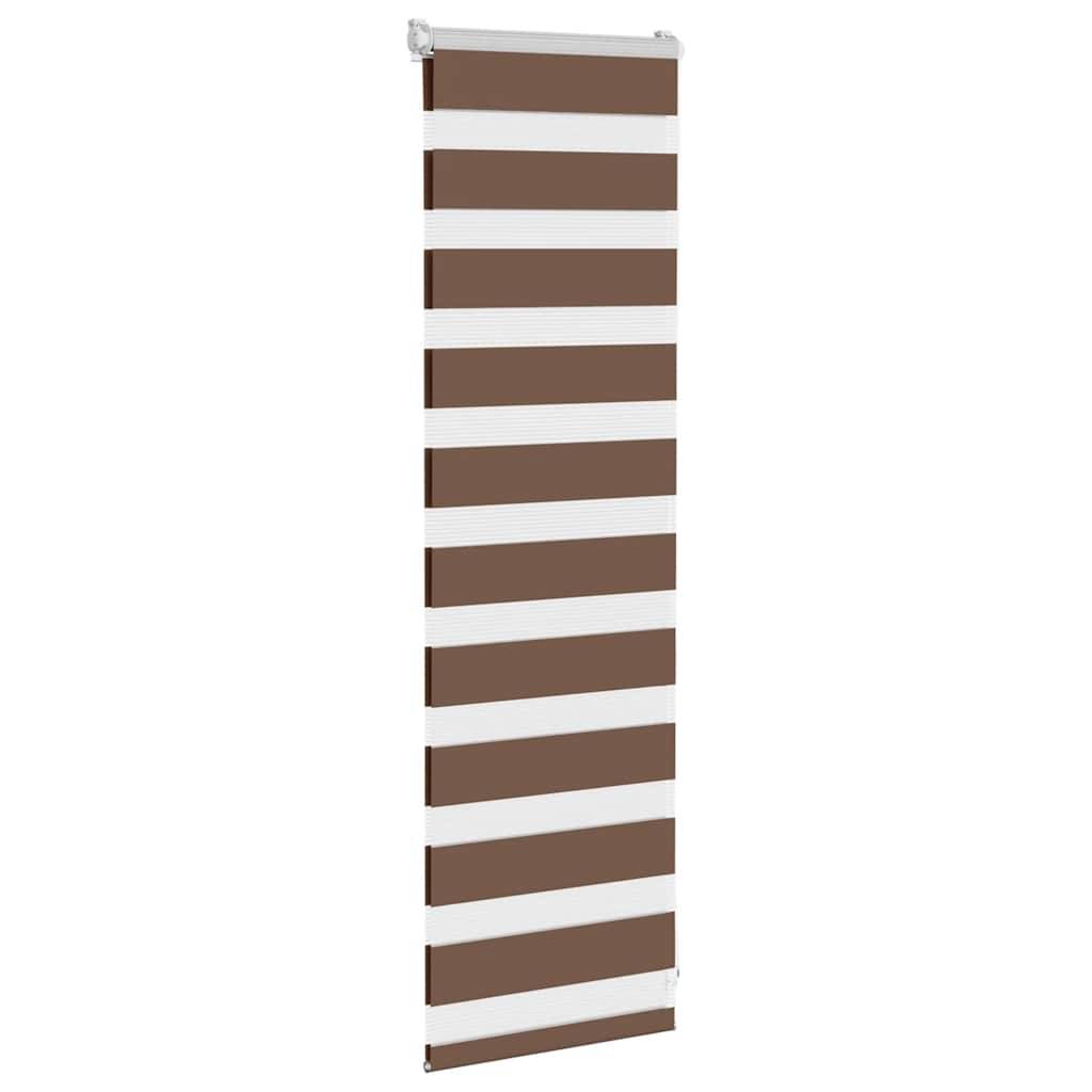 vidaXL Zebrarollo Braun 50x100 cm Stoffbreite 45,9 cm Polyester