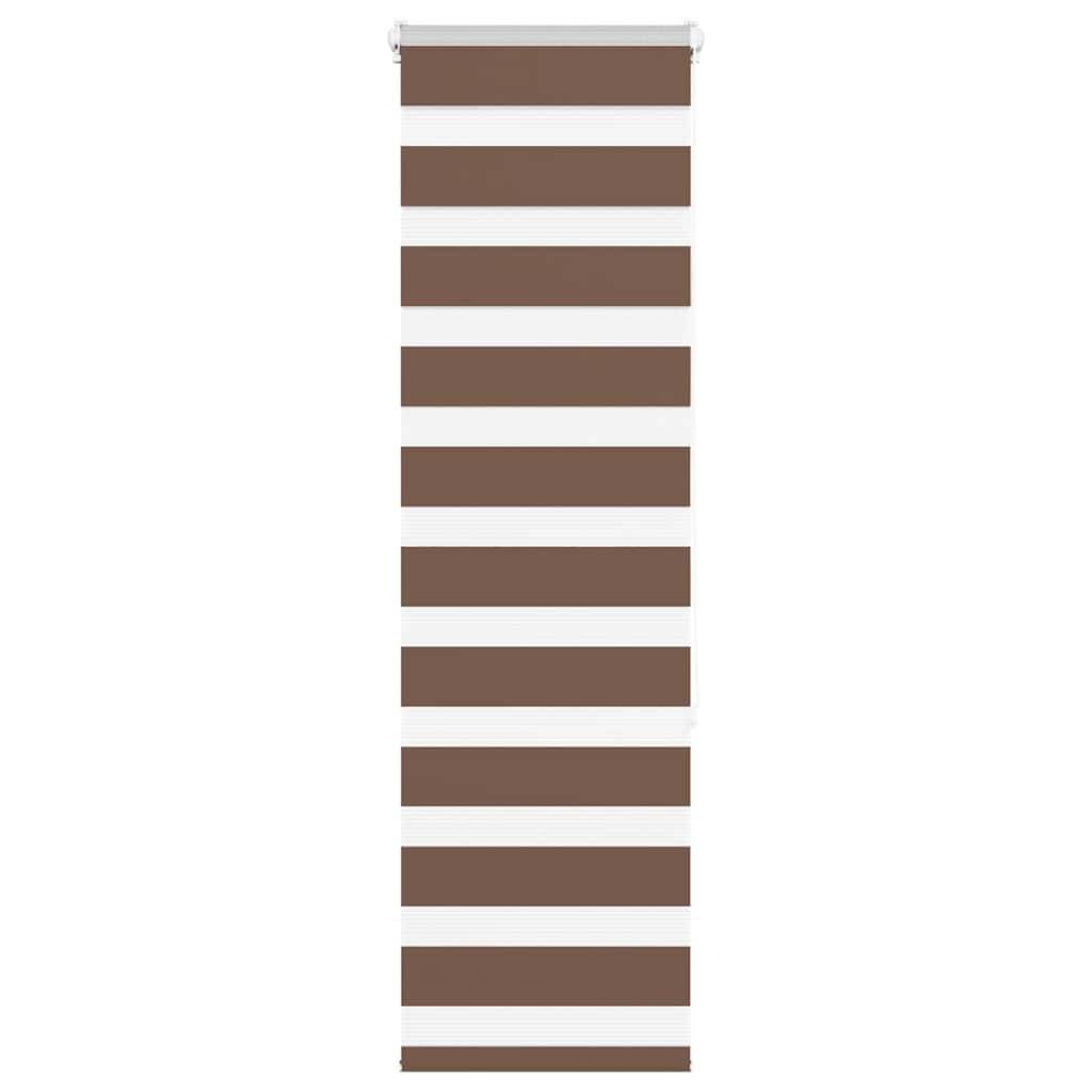 vidaXL Zebrarollo Braun 45x150 cm Stoffbreite 40,9 cm Polyester