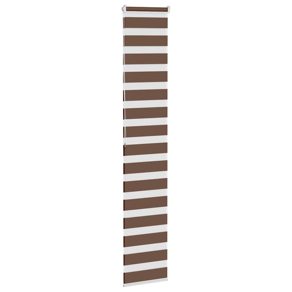 vidaXL Zebrarollo Braun 50x200 cm Stoffbreite 45,9 cm Polyester
