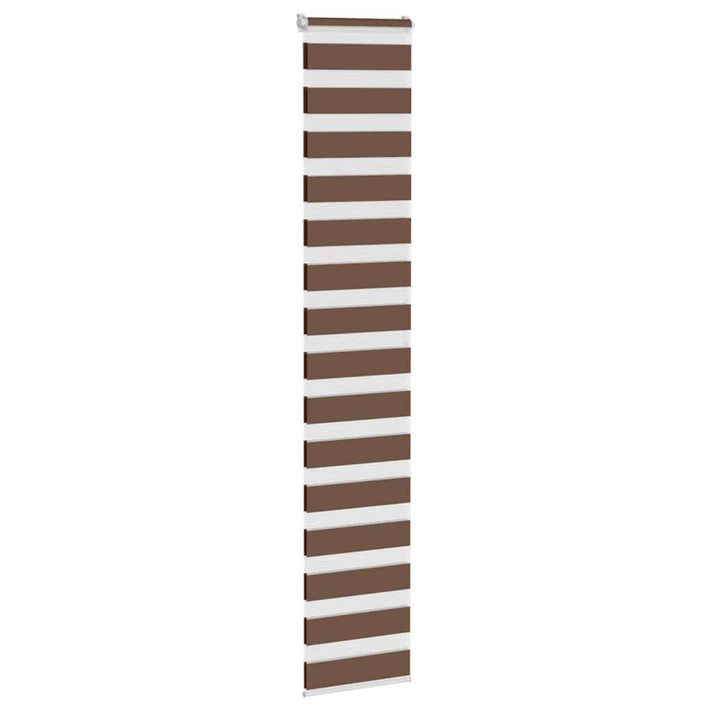 vidaXL Zebrarollo Braun 50x200 cm Stoffbreite 45,9 cm Polyester