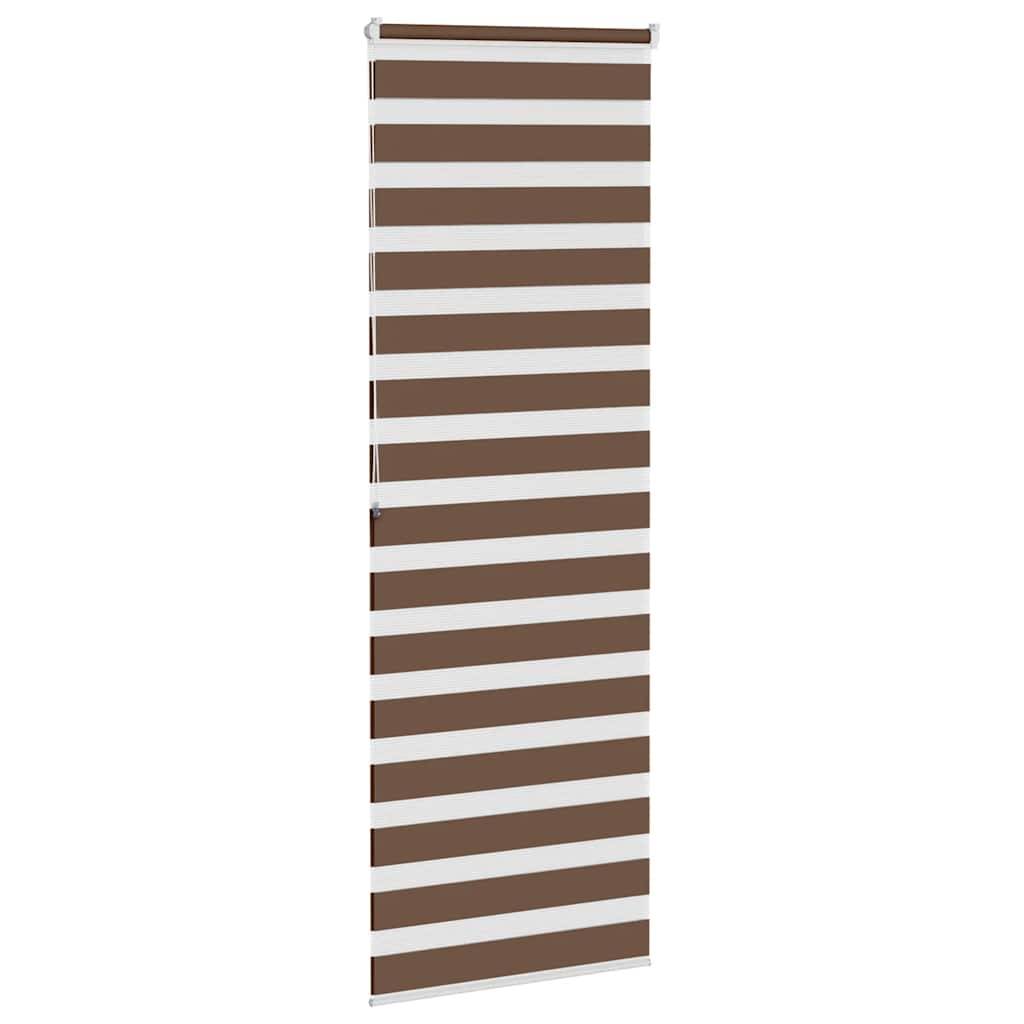 vidaXL Zebrarollo Braun 75x200 cm Stoffbreite 70,9 cm Polyester
