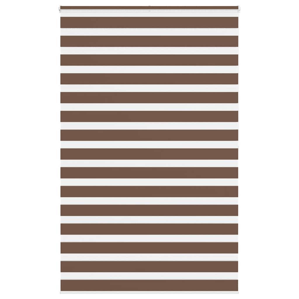 vidaXL Zebrarollo Braun 145x200 cm Stoffbreite 140,9 cm Polyester