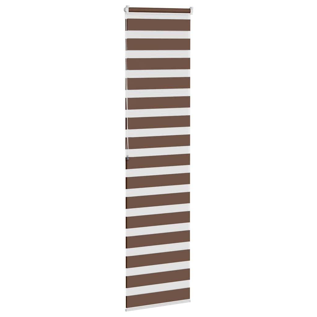 vidaXL Zebrarollo Braun 65x200 cm Stoffbreite 60,9 cm Polyester