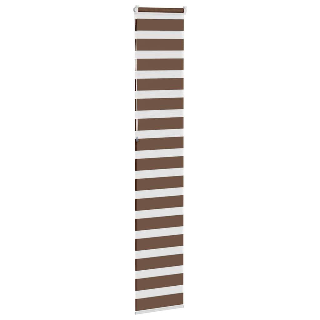 vidaXL Zebrarollo Braun 50x230 cm Stoffbreite 45,9 cm Polyester