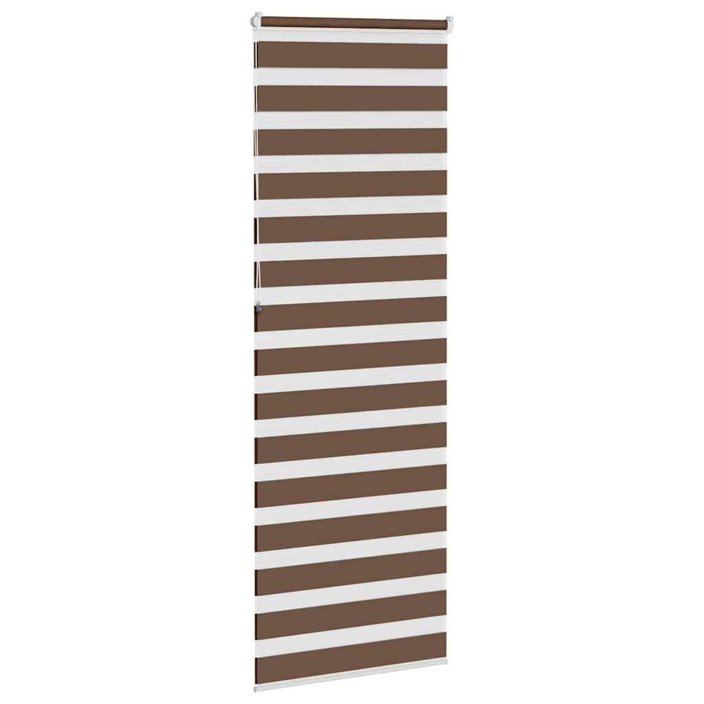 vidaXL Zebrarollo Braun 85x230 cm Stoffbreite 80,9 cm Polyester