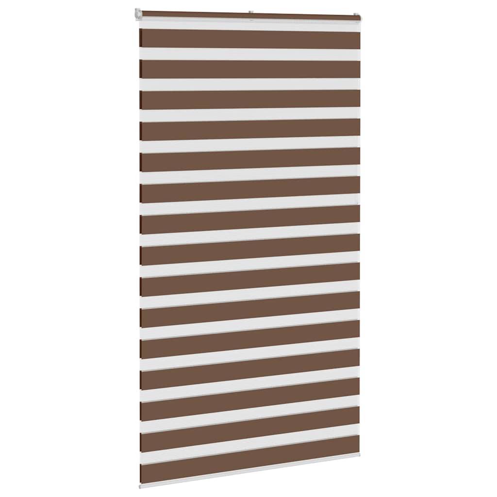 vidaXL Zebrarollo Braun 125x230 cm Stoffbreite 120,9 cm Polyester