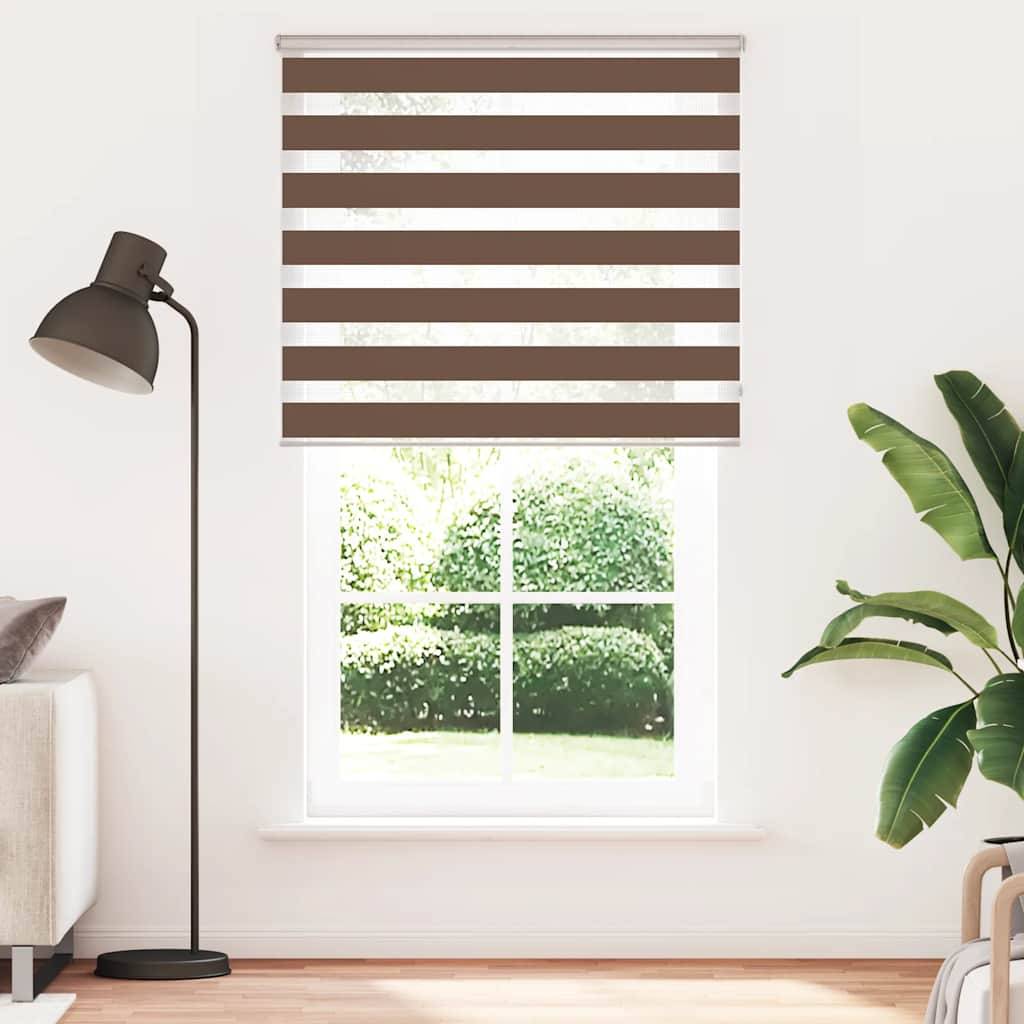 vidaXL Zebrarollo Braun 135x230 cm Stoffbreite 130,9 cm Polyester