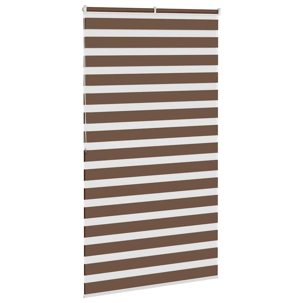 vidaXL Zebrarollo Braun 125x200 cm Stoffbreite 120,9 cm Polyester