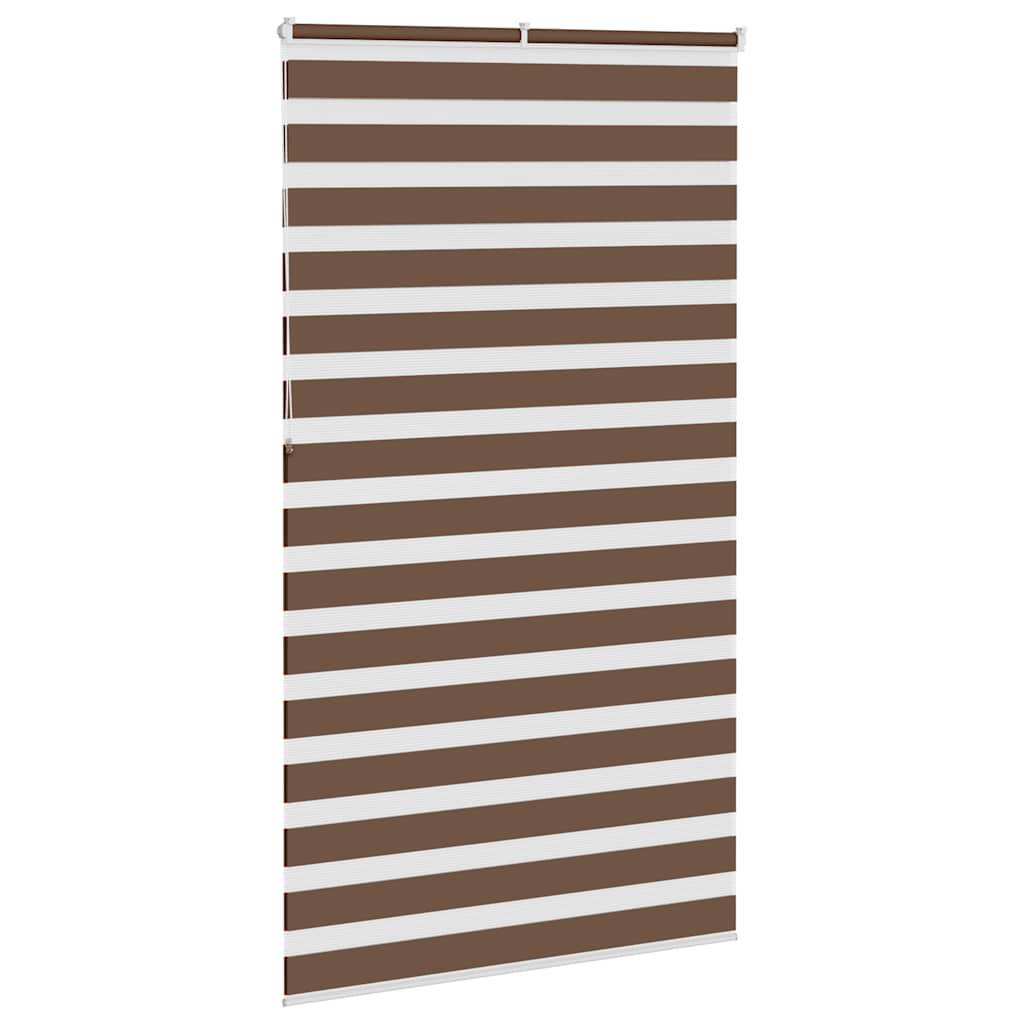 vidaXL Zebrarollo Braun 125x230 cm Stoffbreite 120,9 cm Polyester