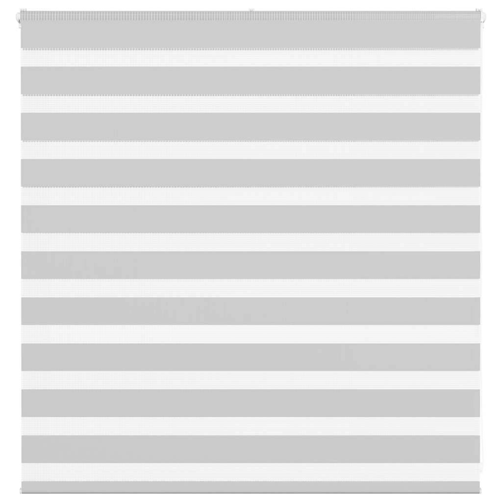 vidaXL Zebrarollo Hellgrau 145x100 cm Stoffbreite 140,9 cm Polyester