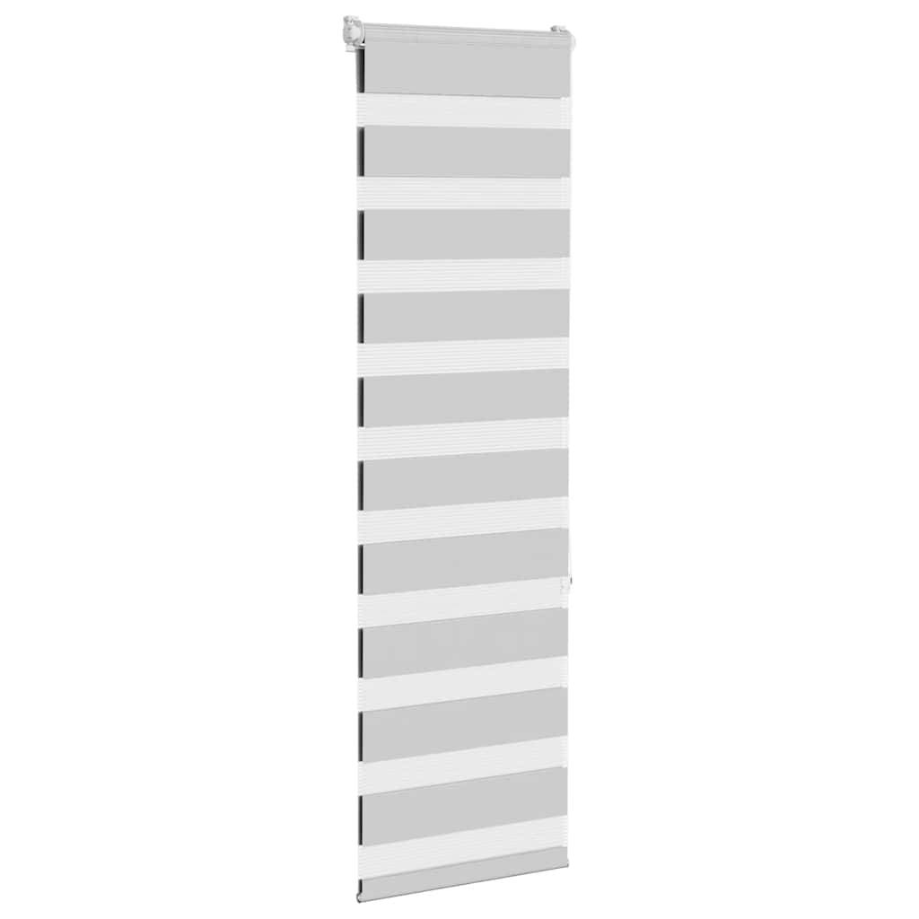 vidaXL Zebrarollo Hellgrau 50x150 cm Stoffbreite 45,9 cm Polyester