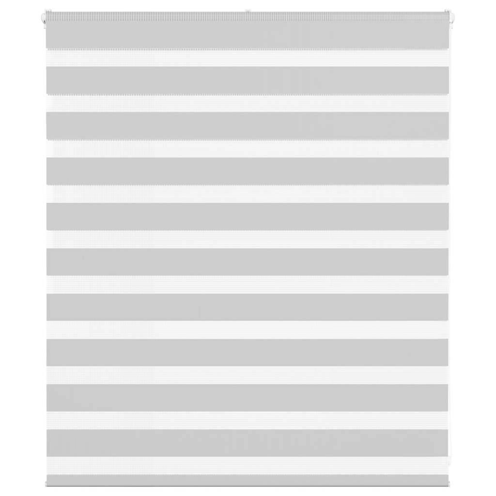 vidaXL Zebrarollo Hellgrau 135x100 cm Stoffbreite 130,9 cm Polyester