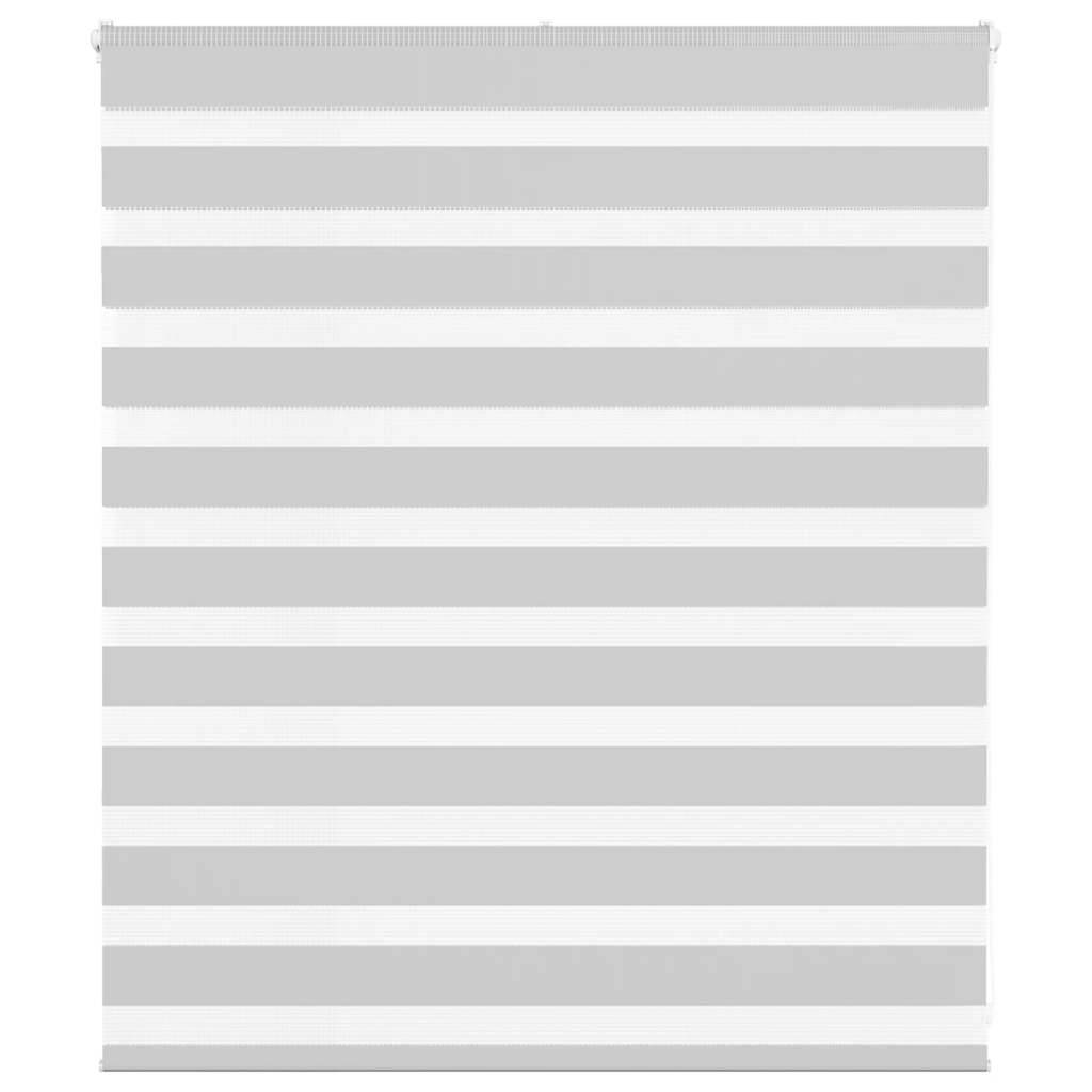 vidaXL Zebrarollo Hellgrau 125x100 cm Stoffbreite 120,9 cm Polyester