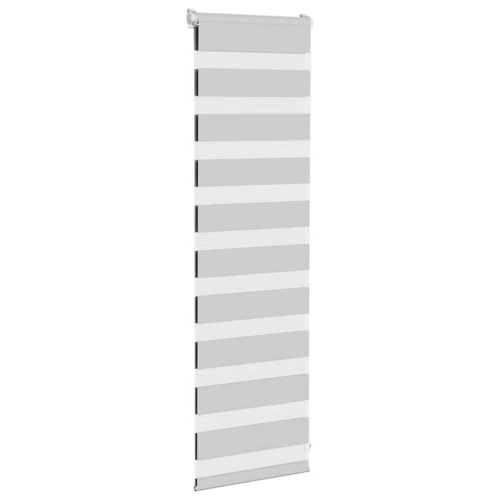 vidaXL Zebrarollo Hellgrau 50x100 cm Stoffbreite 45,9 cm Polyester