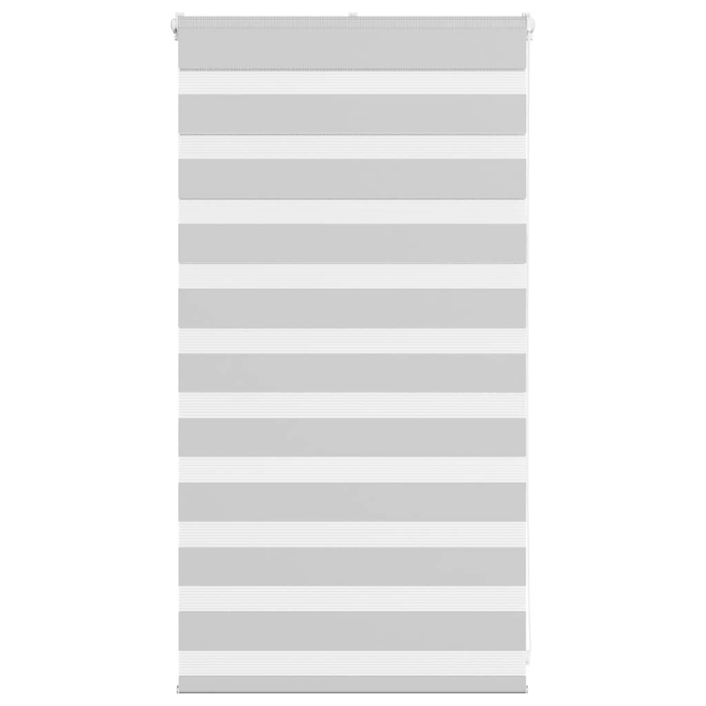 vidaXL Zebrarollo Hellgrau 90x100 cm Stoffbreite 85,9 cm Polyester