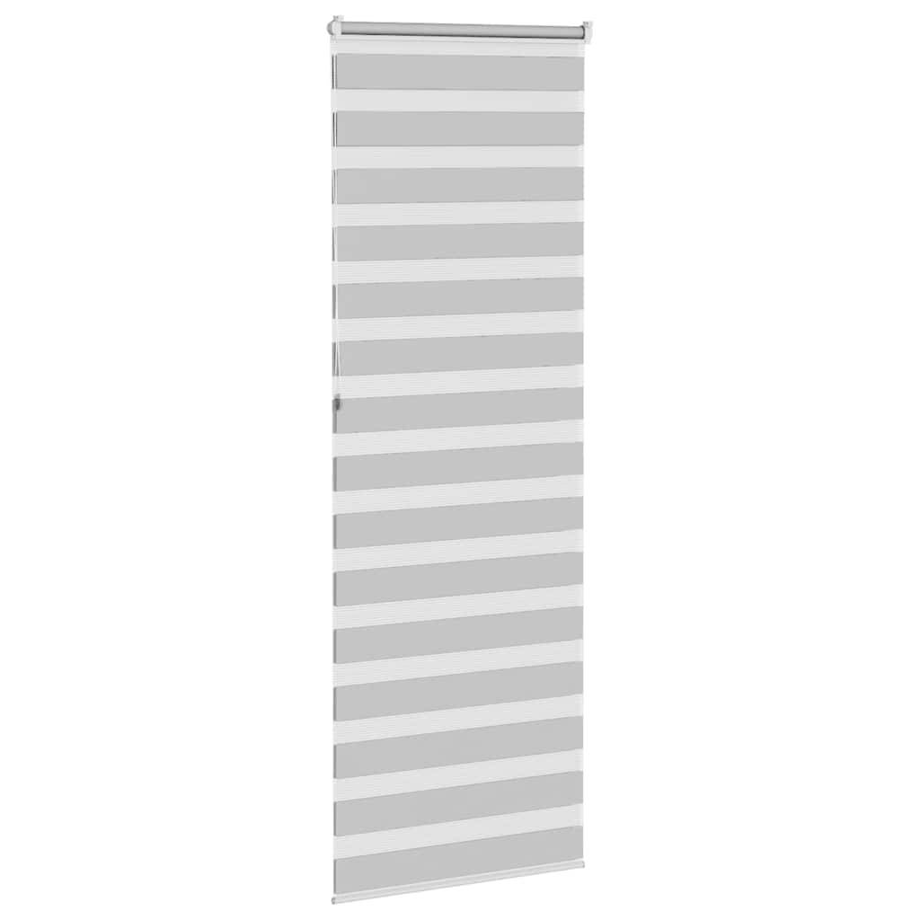vidaXL Zebrarollo Hellgrau 90x230 cm Stoffbreite 85,9 cm Polyester