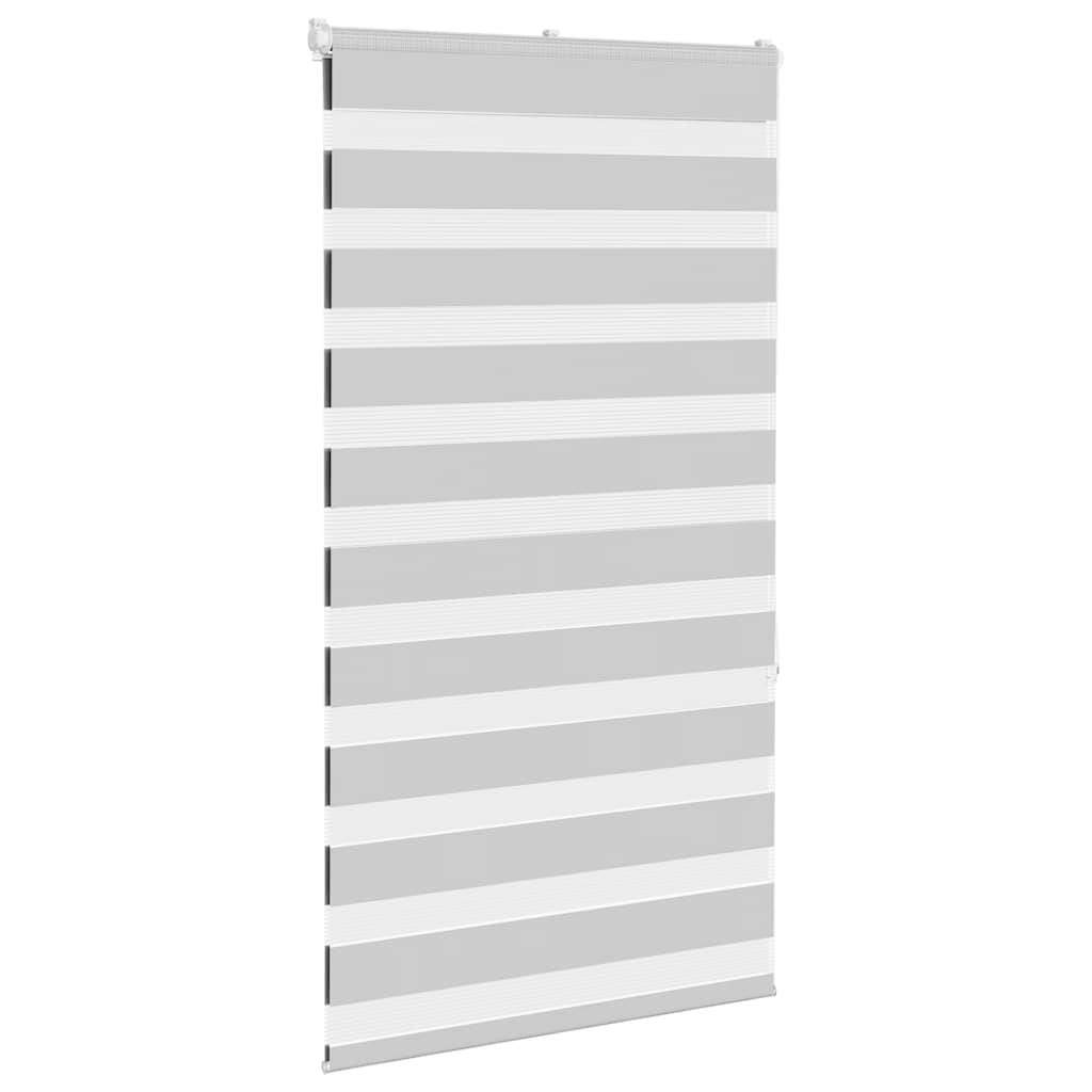 vidaXL Zebrarollo Hellgrau 70x150 cm Stoffbreite 65,9 cm Polyester