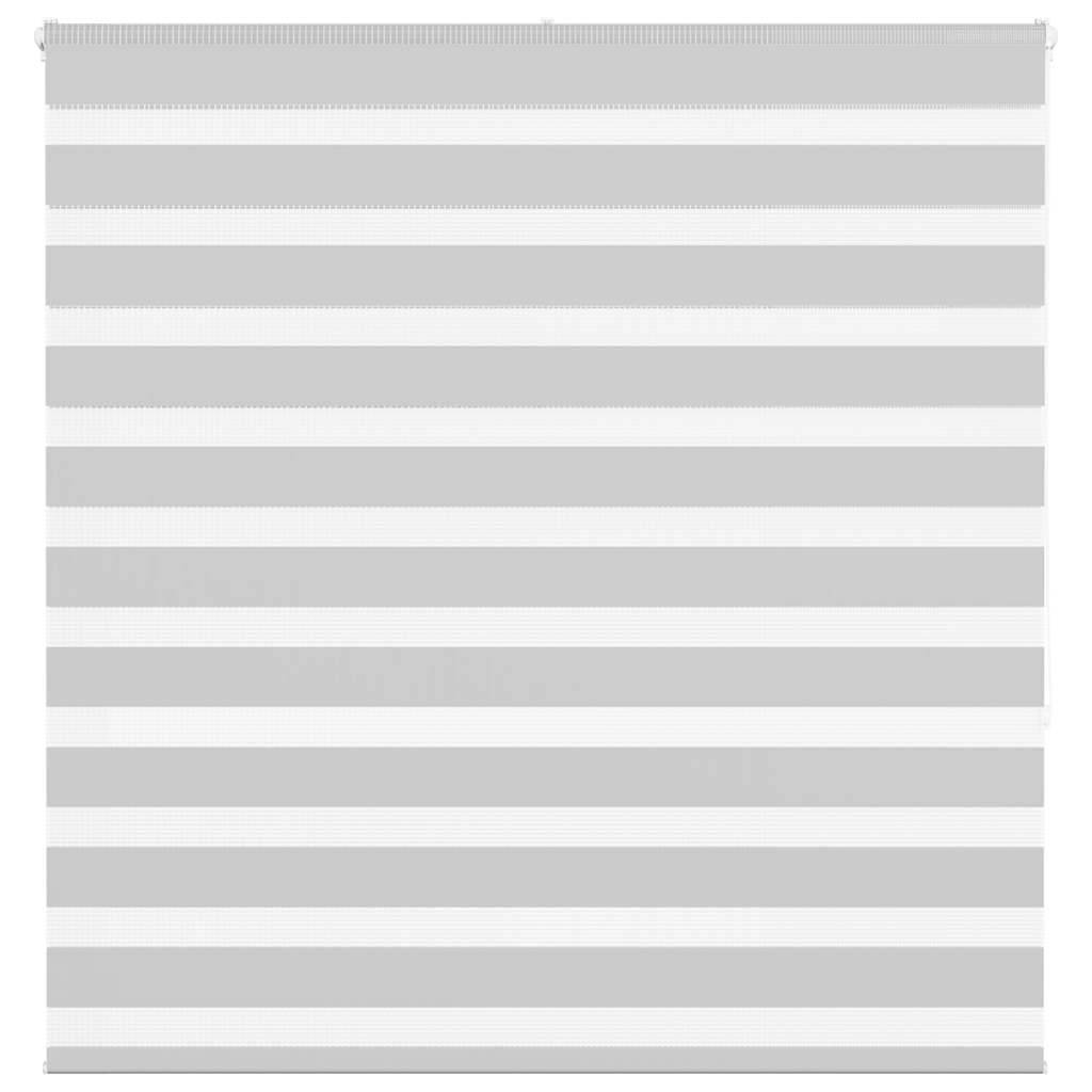 vidaXL Zebrarollo Hellgrau 140x150 cm Stoffbreite 135,9 cm Polyester