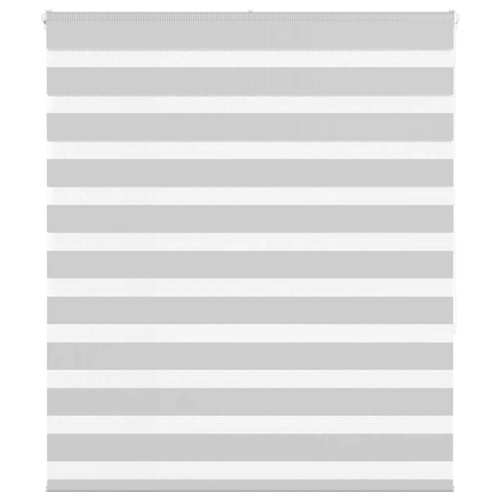 vidaXL Zebrarollo Hellgrau 120x150 cm Stoffbreite 115,9 cm Polyester