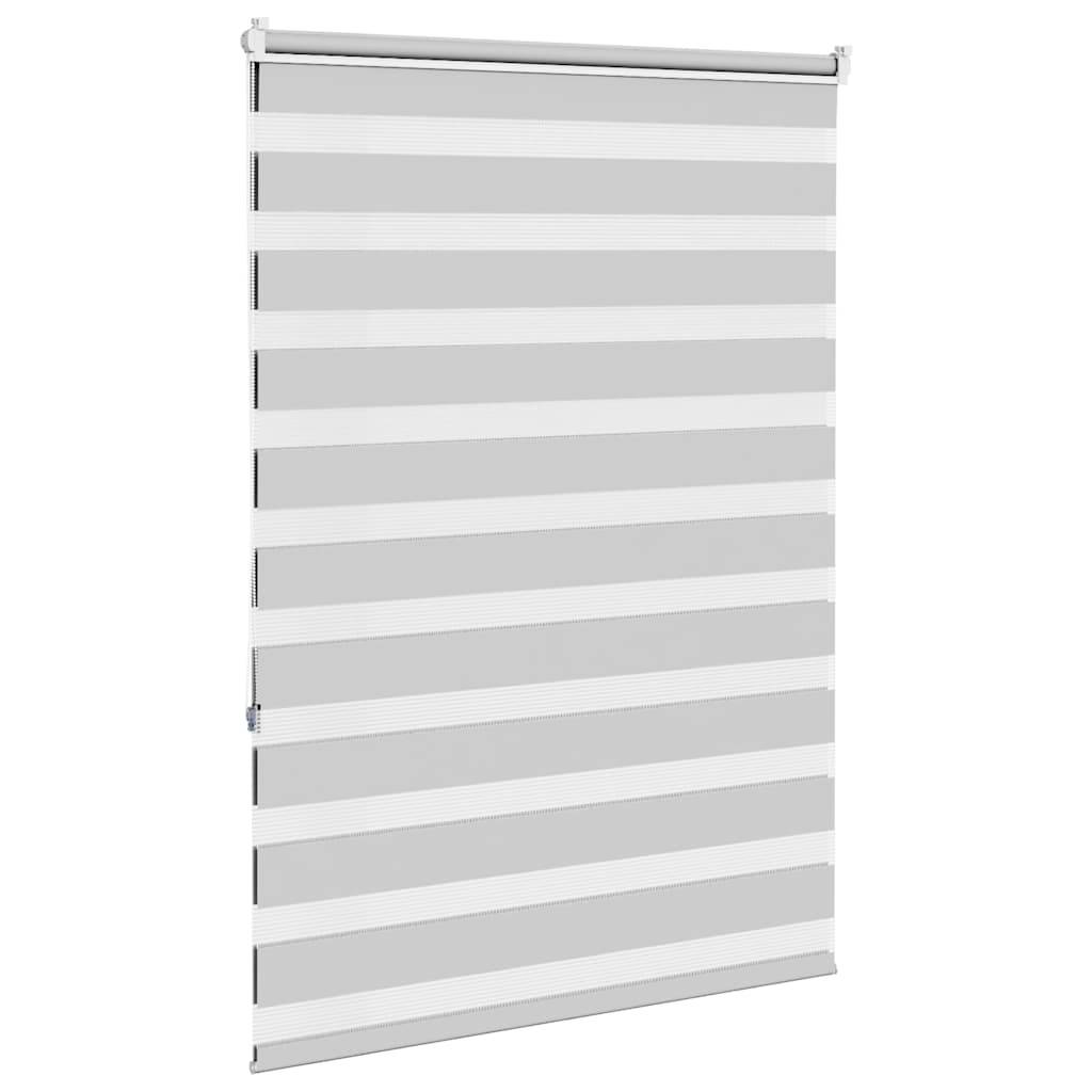vidaXL Zebrarollo Hellgrau 100x150 cm Stoffbreite 95,9 cm Polyester