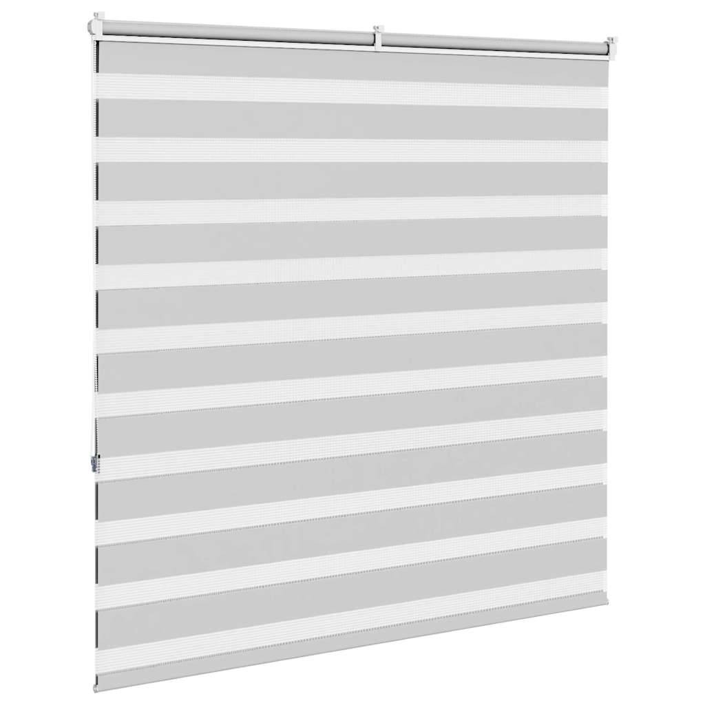 vidaXL Zebrarollo Hellgrau 140x150 cm Stoffbreite 135,9 cm Polyester