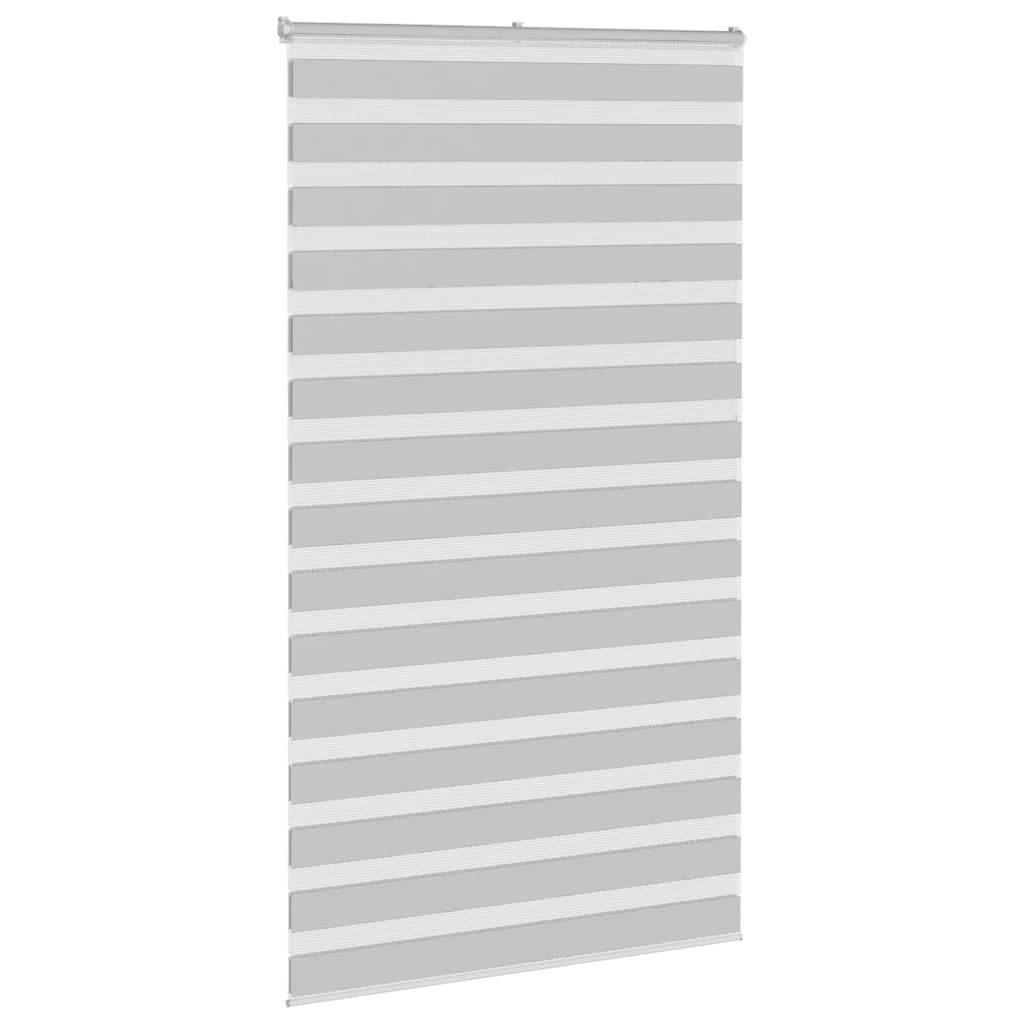 vidaXL Zebrarollo Hellgrau 135x230 cm Stoffbreite 130,9 cm Polyester