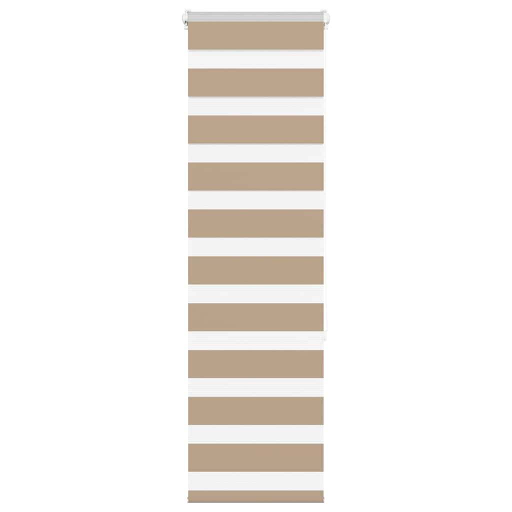 vidaXL Zebrarollo Sandbraun 50x150 cm Stoffbreite 45,9 cm Polyester