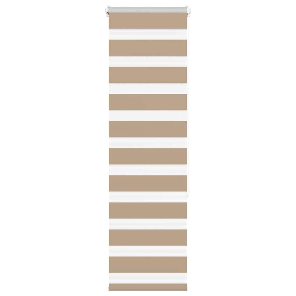 vidaXL Zebrarollo Sandbraun 45x150 cm Stoffbreite 40,9 cm Polyester