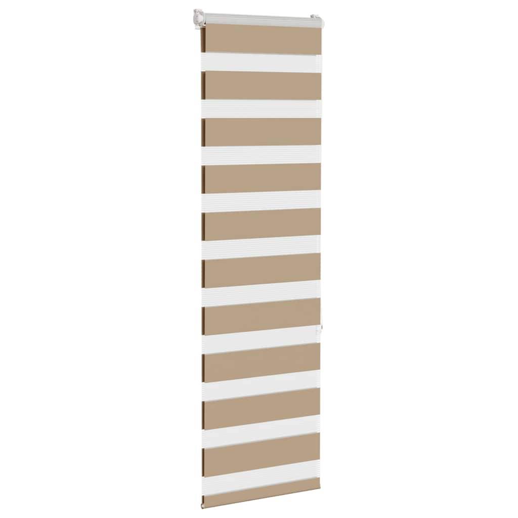 vidaXL Zebrarollo Sandbraun 50x150 cm Stoffbreite 45,9 cm Polyester