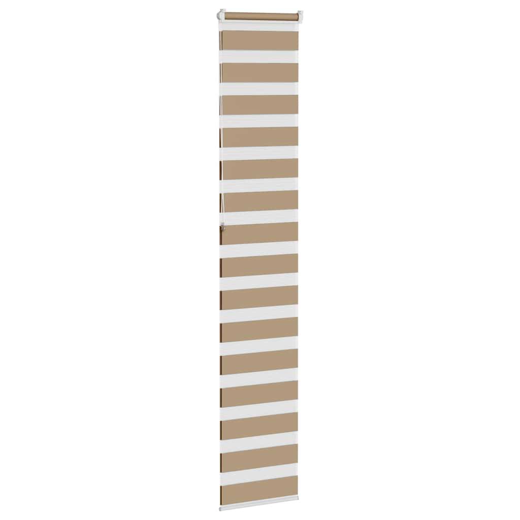 vidaXL Zebrarollo Sandbraun 50x230 cm Stoffbreite 45,9 cm Polyester