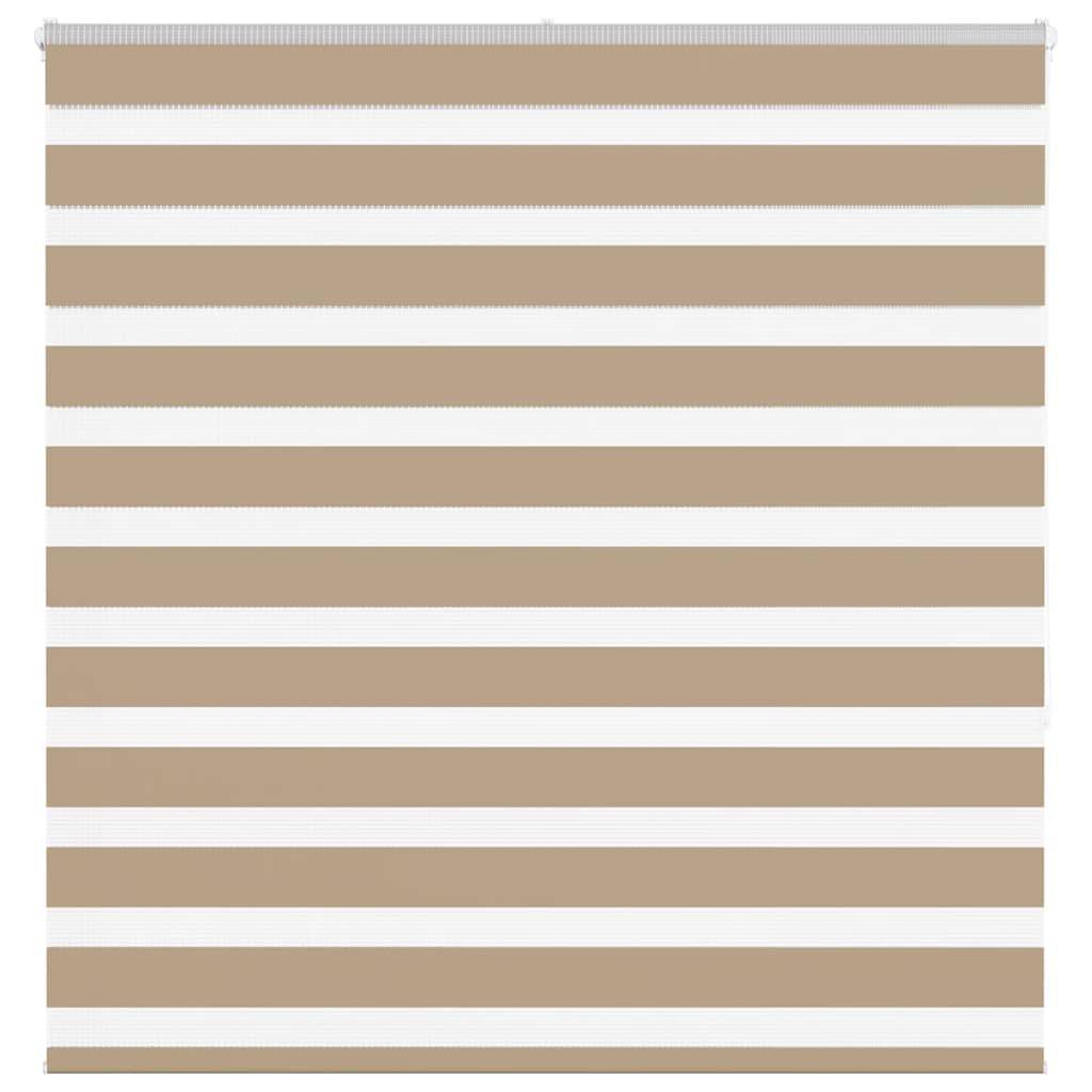 vidaXL Zebrarollo Sandbraun 145x150 cm Stoffbreite 140,9 cm Polyester