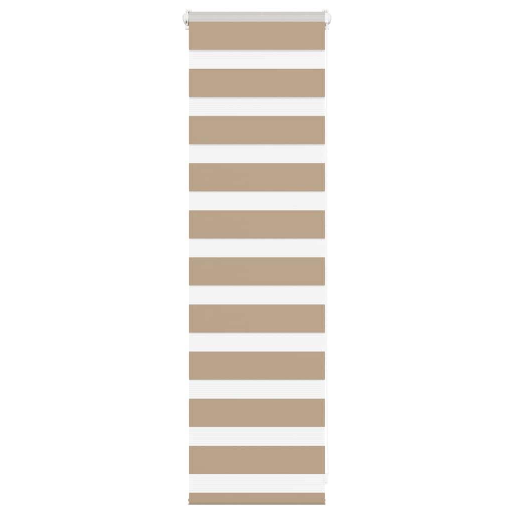 vidaXL Zebrarollo Sandbraun 40x100 cm Stoffbreite 35,9 cm Polyester