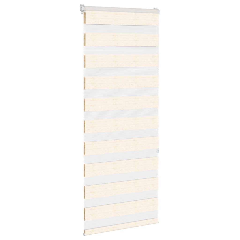 vidaXL Zebrarollo Marmorbeige 65x150 cm Stoffbreite 60,9 cm Polyester