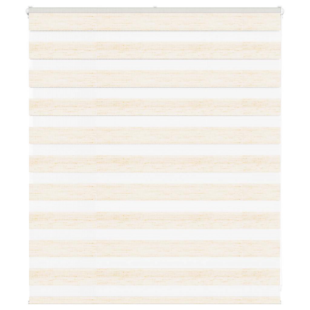 vidaXL Zebrarollo Marmorbeige 130x100cm Stoffbreite 125,9 cm Polyester