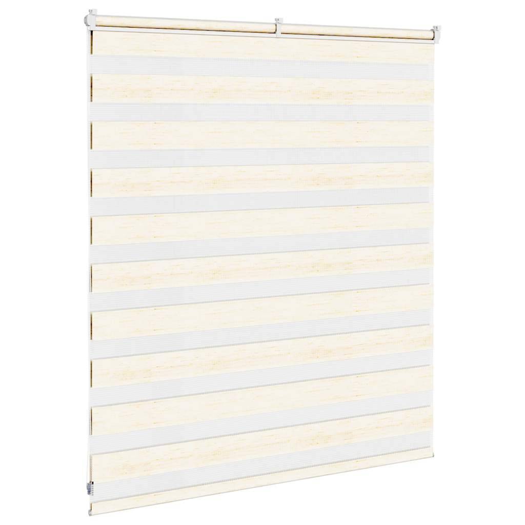 vidaXL Zebrarollo Marmorbeige 130x100cm Stoffbreite 125,9 cm Polyester
