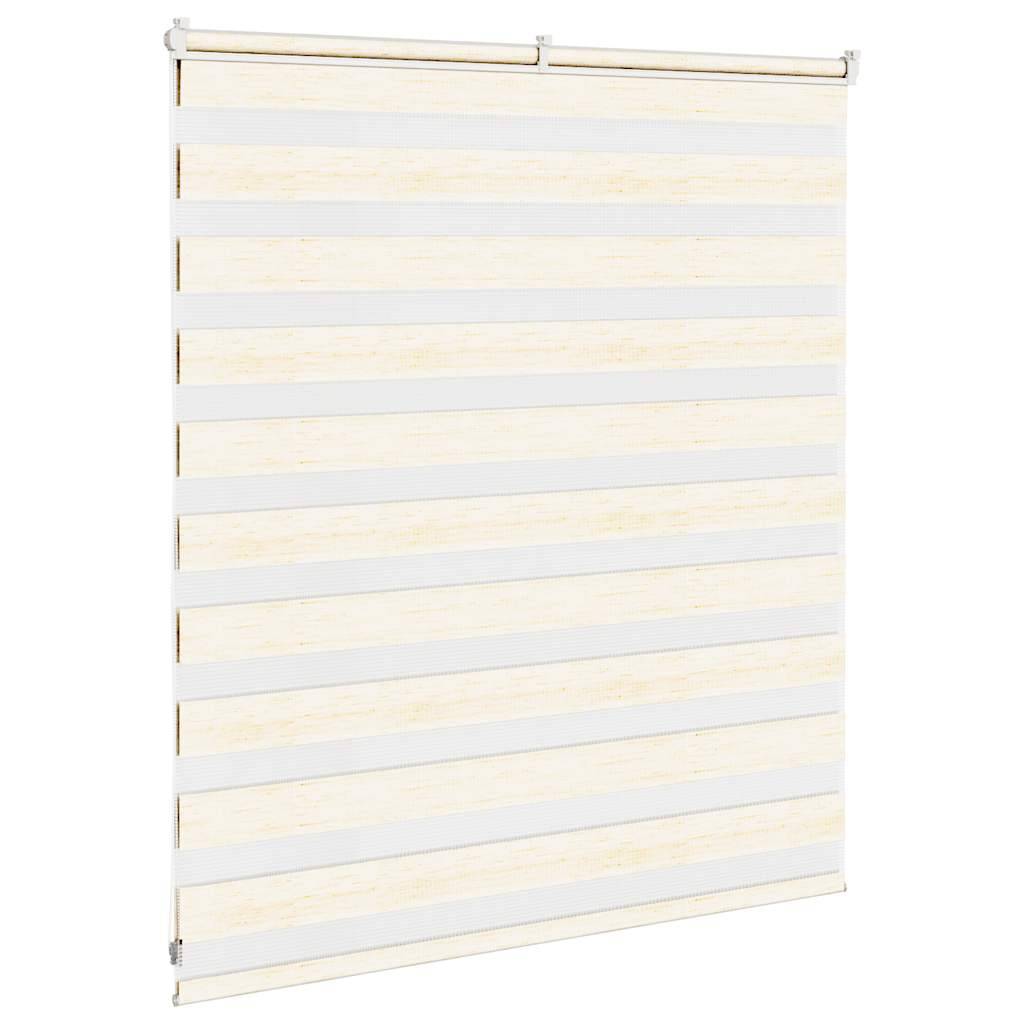 vidaXL Zebrarollo Marmorbeige 120x100cm Stoffbreite 115,9 cm Polyester