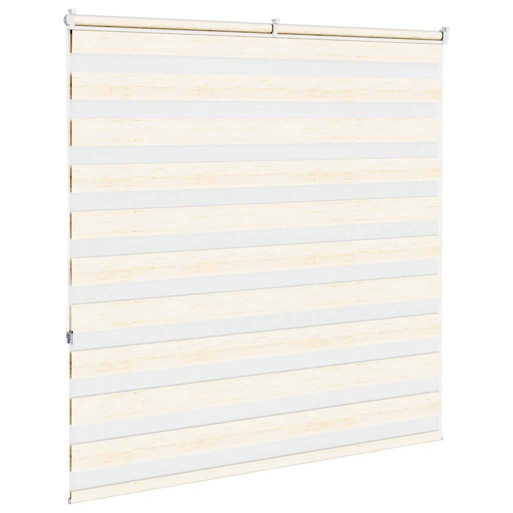 vidaXL Zebrarollo Marmorbeige 140x150cm Stoffbreite 135,9 cm Polyester