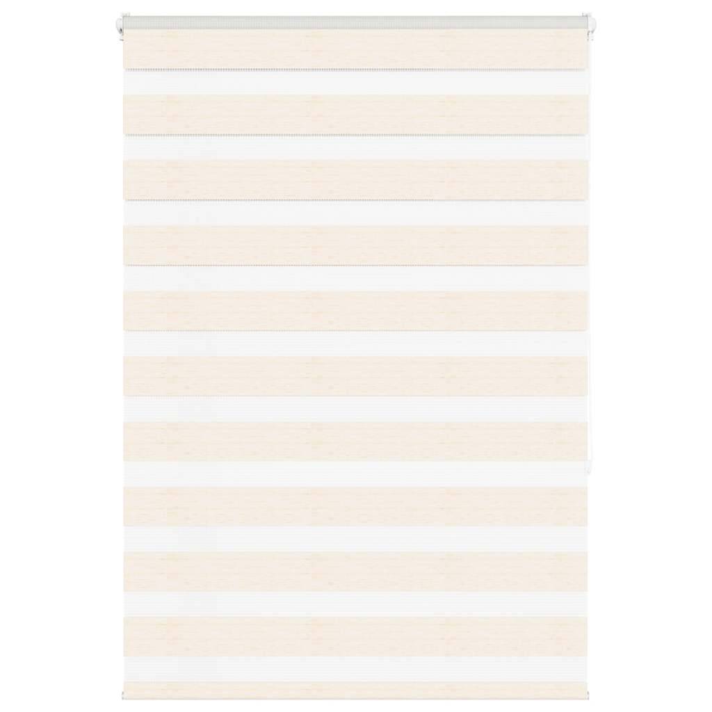 vidaXL Zebrarollo Marmorbeige 100x150 cm Stoffbreite 95,9 cm Polyester