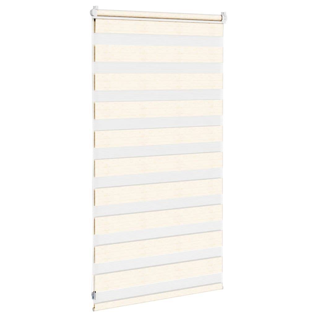 vidaXL Zebrarollo Marmorbeige 80x100 cm Stoffbreite 75,9 cm Polyester