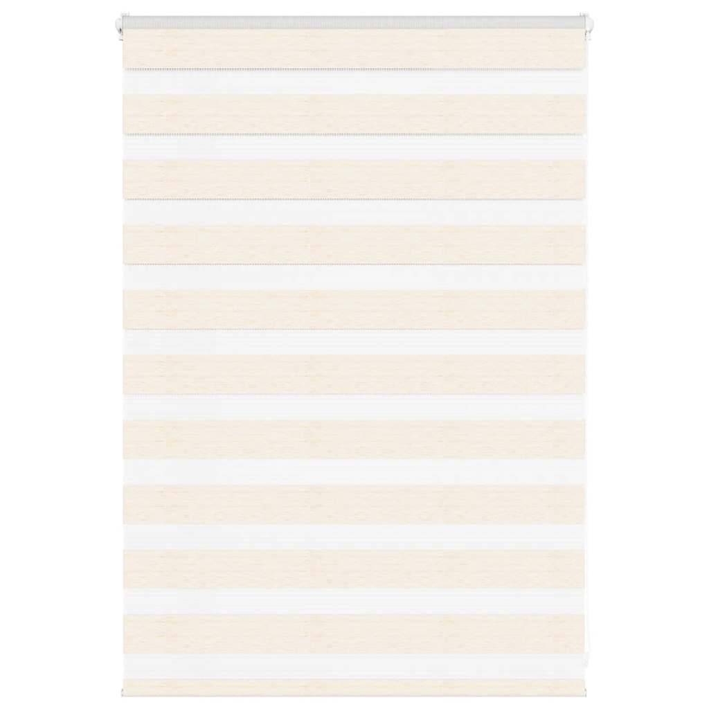 vidaXL Zebrarollo Marmorbeige 110x100cm Stoffbreite 105,9 cm Polyester