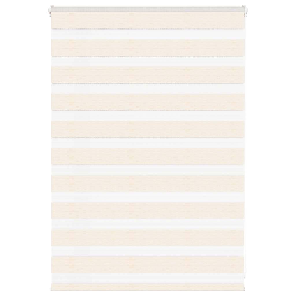 vidaXL Zebrarollo Marmorbeige 100x100 cm Stoffbreite 95,9 cm Polyester